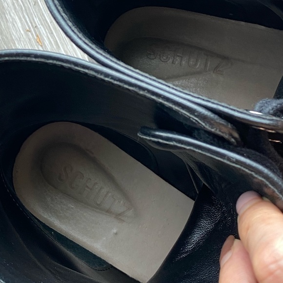 Schutz Black leather heavy duty combat boots - 38 - Picture 14 of 15